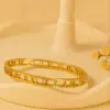 Roman Numeral Gold-Plated Bracelet