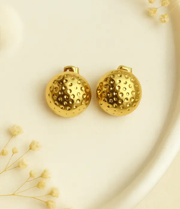 Golden Bubble Studs
