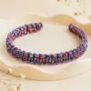 Macrame braided multicolor hairband